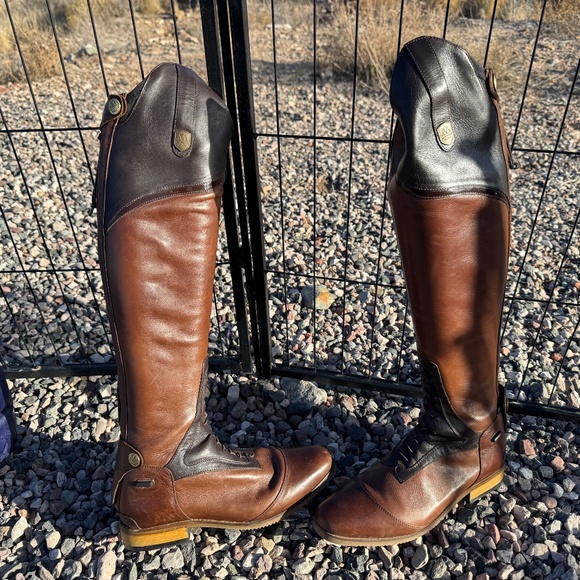 Mountain Horse Sovereign field boots Brown NWOB Size 7 Tall/Slim + Extras! - Picture 8 of 13